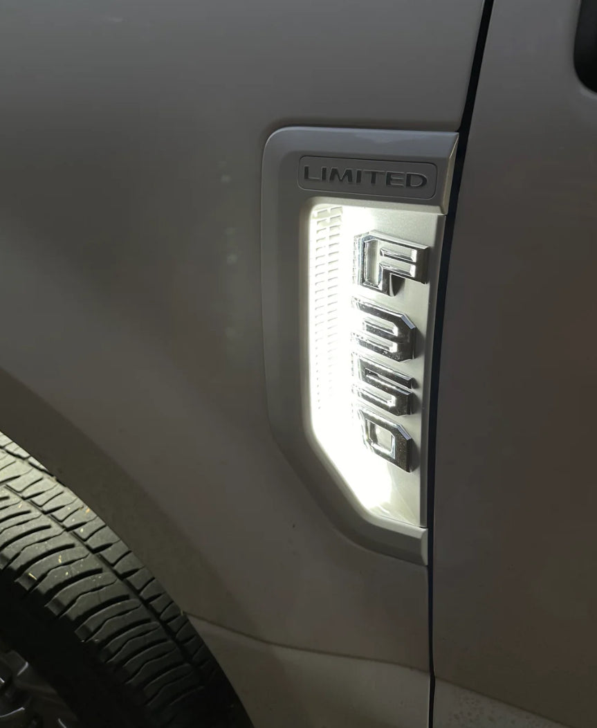 17-22 F250/F350 Fender Vent Badge Lights